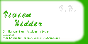 vivien widder business card